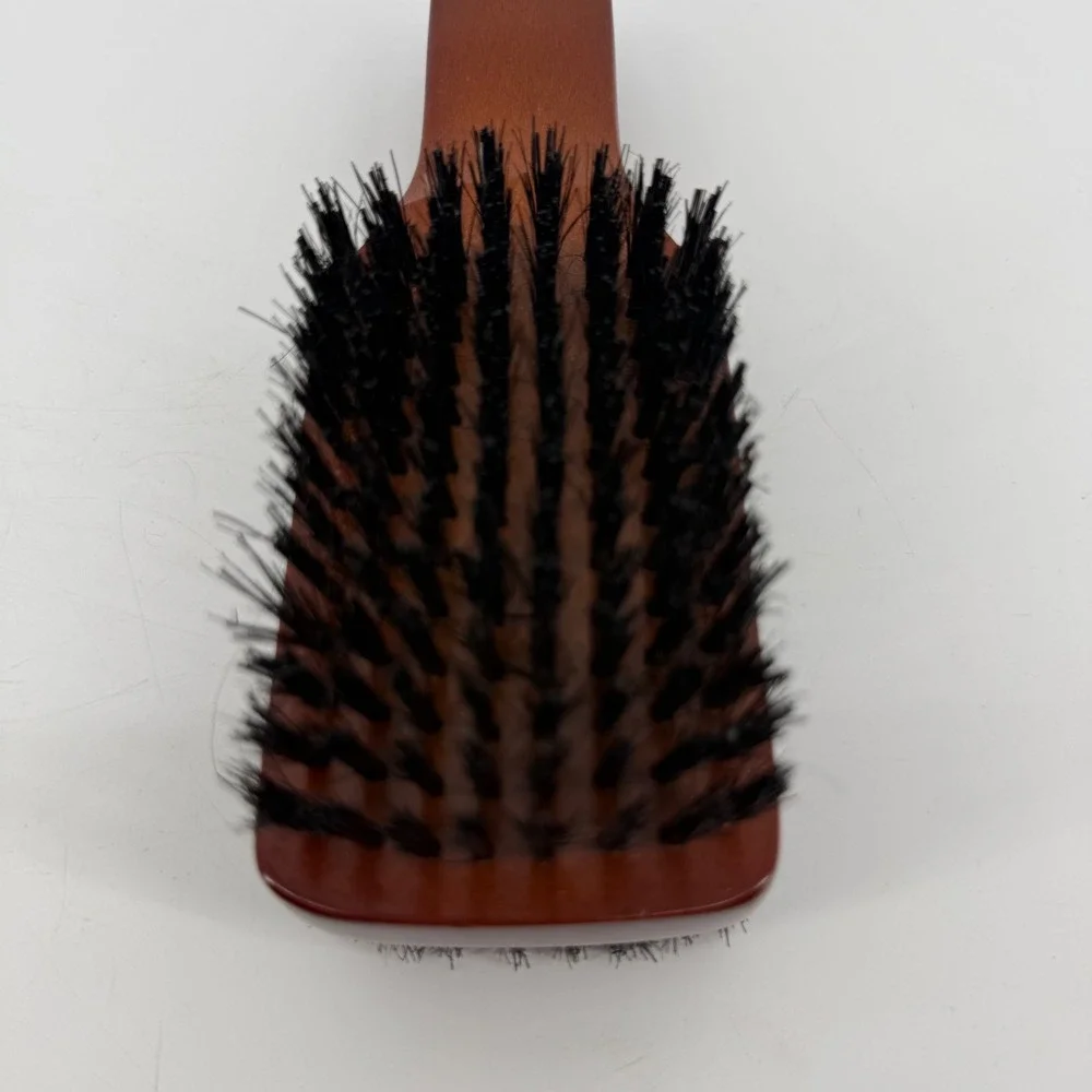 ACE Wood Handle Dual Sided Hair Brush Black Bristles Rectangular Grooming‎ Tool